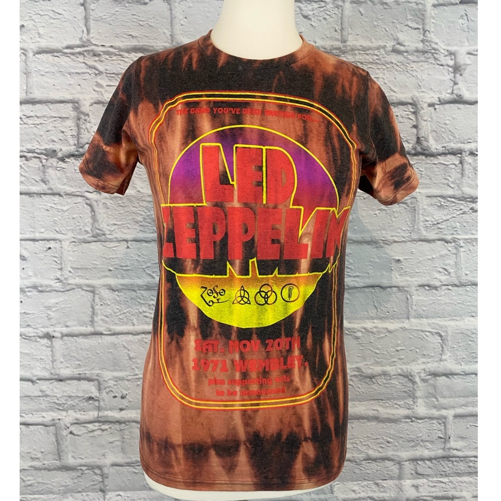 Vintage Band Tee Shirt Custom Bleach Dye
